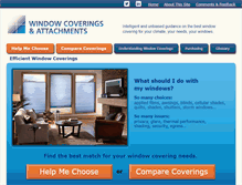 Tablet Screenshot of efficientwindowcoverings.org